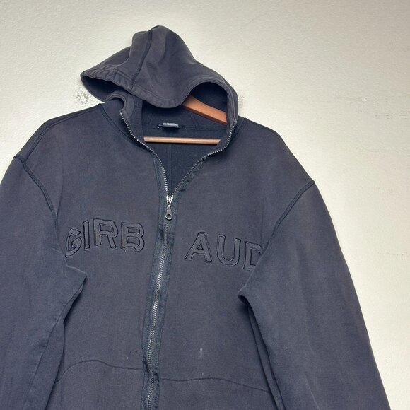 Marithe Francois Girbaud Hoodie Sweatshirt Men 3XL Black Gymwear Streetweart - Picture 3 of 12